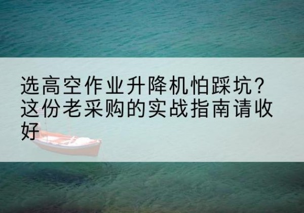 攸县高空作业升降机厂家推荐-选高空作业升降机怕踩坑？这份老采购的实战指南请收好